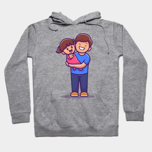 Cute Father And Daughter Hoodie by Catalyst Labs